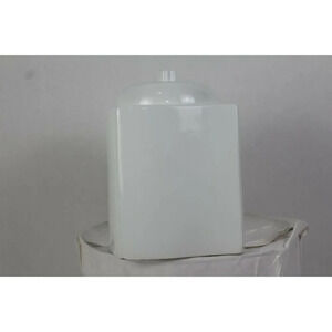 MIKASA white canister 7inch tall 6inch wide